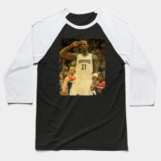 Kevin Garnett - Vintage Design Of Basketball Baseball T-Shirt
